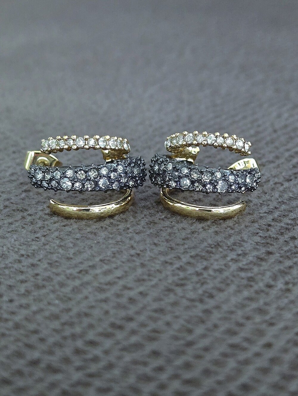 ✨️HP✨️ Alexis Bittar Crystal💎 Orbit 3-Row Hoop Earrings - Picture 12 of 16